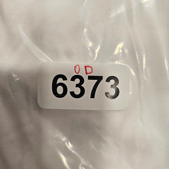 KORAL LUCA BLACKOUT LONG SLEEVE CROP TOP White Sz M - Picture 10 of 10